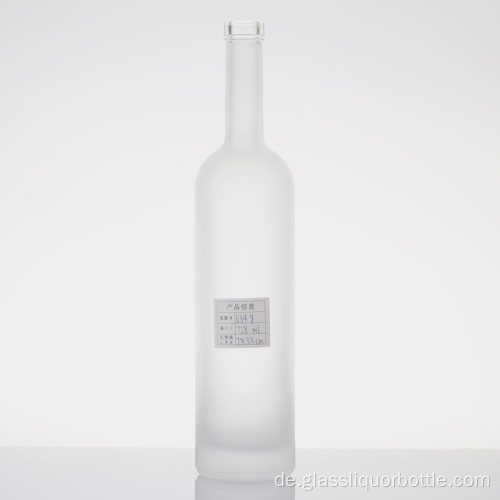 100 ml Klare flache Flasche Glaslikörflaschen